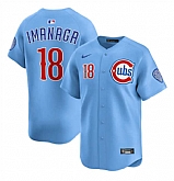 Men's Chicago Cubs #18 Shota Imanaga Blue 2024-25 2nd Alternate Limited Stitched Jersey Dzhi,baseball caps,new era cap wholesale,wholesale hats
